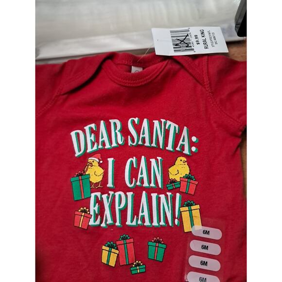 Rabbit Skins Apparel Baby Unisex Size 6 Months Red - Picture 1 of 5